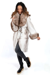 Women's exclusive alpaca coat Ava Melange